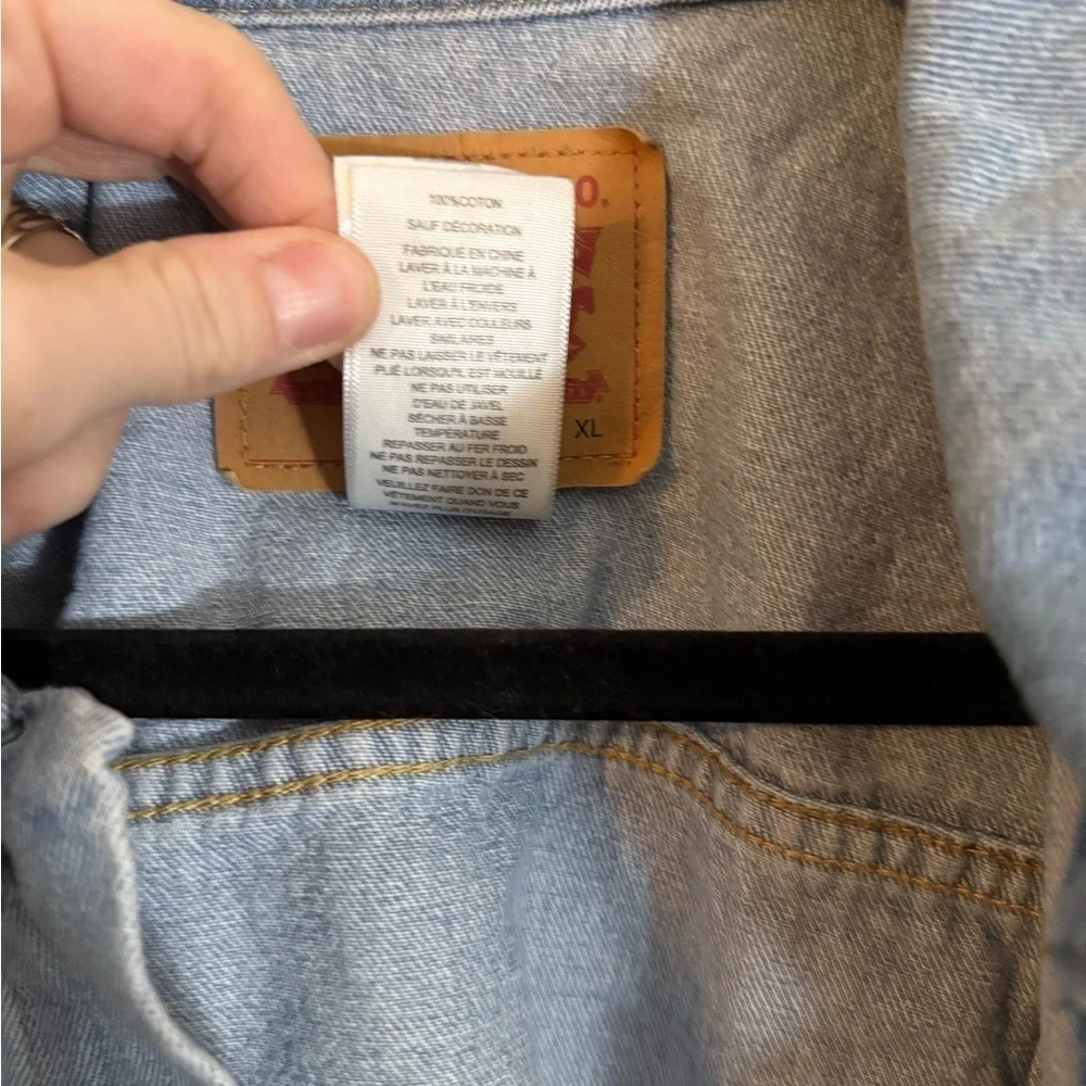 Levi's Girl’s Classic Blue Jean Jacket, Size XL